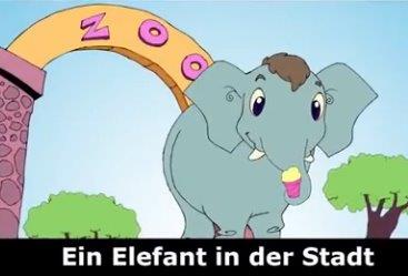 Ein Elefant in der Stadt